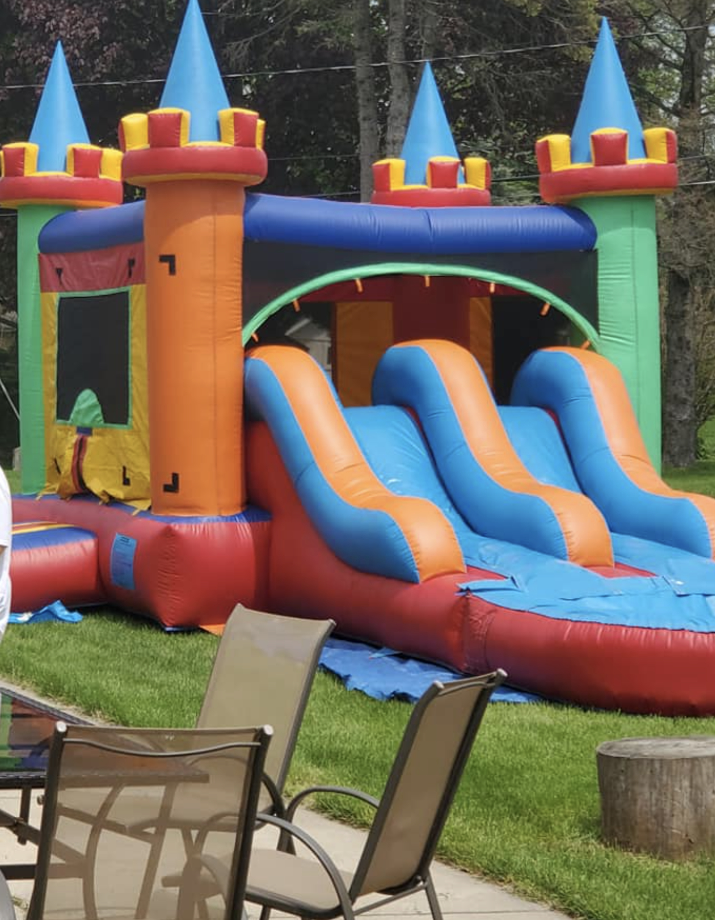 this image shows inflatable water slide rental in Westminster, CO